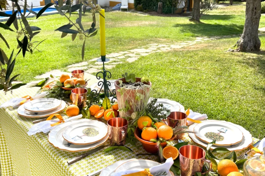 decoração de mesa