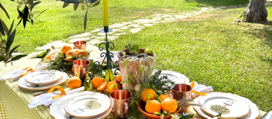 decoração de mesa